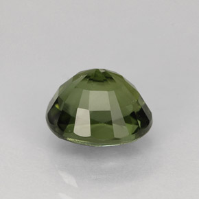 Tourmaline vert naturelle coupe ovale, 1,21 ct, VVS