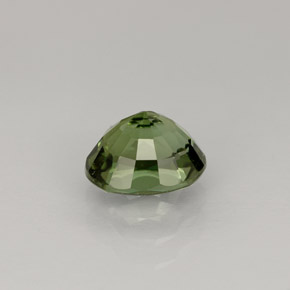 Tourmaline vert naturelle coupe ovale, 1,01 ct, VVS