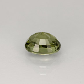 Tourmaline vert naturelle coupe ovale, 1,00 ct, VVS-VS
