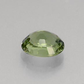 Tourmaline vert naturelle coupe ovale, 0,86 ct, VVS