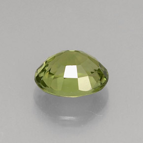 Tourmaline vert naturelle coupe ovale, 0,89 ct, VVS