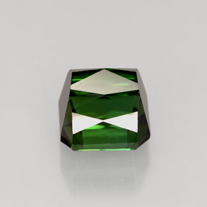 Tourmaline vert naturelle taille émeraude, 2,49 ct, VVS