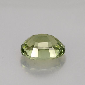 Tourmaline vert naturelle coupe ovale, 1,41 ct, VVS