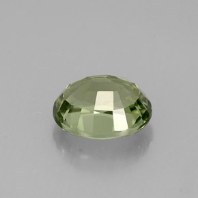 Tourmaline vert naturelle coupe ovale, 1,39 ct, VVS