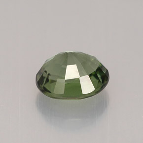Tourmaline vert naturelle coupe ovale, 1,03 ct, VVS