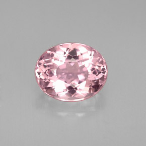 Tourmaline rose naturelle coupe ovale, 1,65 ct, VS