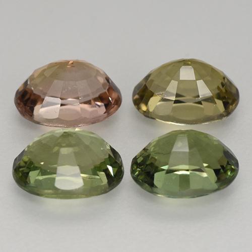 Achetez naturel 2,63ct multicolore tourmaline gems, coupe ovale, en provenance mozambique chez gemselect. en stock, livraison internationale!
