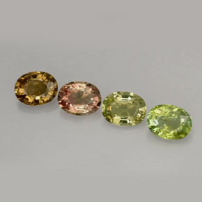 Achetez naturel 3,02ct multicolore tourmaline gems, coupe ovale, en provenance mozambique chez gemselect. en stock, livraison internationale!