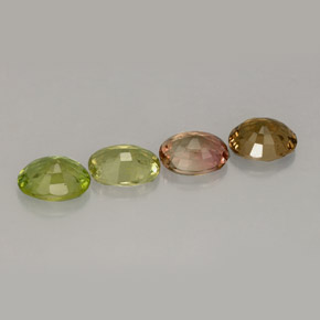 Achetez naturel 3,02ct multicolore tourmaline gems, coupe ovale, en provenance mozambique chez gemselect. en stock, livraison internationale!