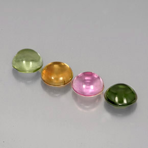 Achetez naturel ct multicolore tourmaline gems, coupe roude, en provenance mozambique chez gemselect. en stock, livraison internationale!