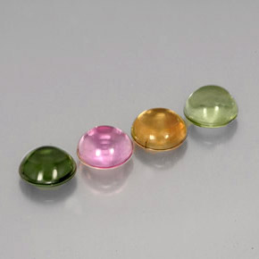 Achetez naturel ct multicolore tourmaline gems, coupe roude, en provenance mozambique chez gemselect. en stock, livraison internationale!