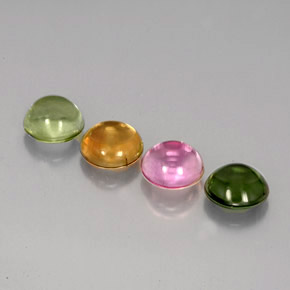 Achetez naturel ct multicolore tourmaline gems, coupe roude, en provenance mozambique chez gemselect. en stock, livraison internationale!