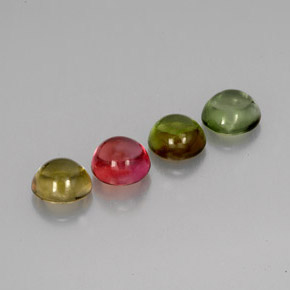 Achetez naturel ct multicolore tourmaline gems, coupe roude, en provenance mozambique chez gemselect. en stock, livraison internationale!