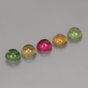 Achetez naturel ct multicolore tourmaline gems, coupe roude, en provenance mozambique chez gemselect. en stock, livraison internationale!