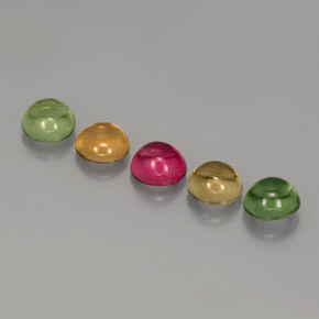 Achetez naturel ct multicolore tourmaline gems, coupe roude, en provenance mozambique chez gemselect. en stock, livraison internationale!
