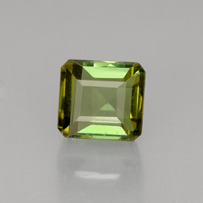 Tourmaline vert naturelle taille émeraude, 1,98 ct, VVS-VS