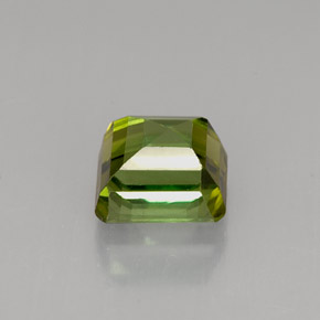 Tourmaline vert naturelle taille émeraude, 1,98 ct, VVS-VS
