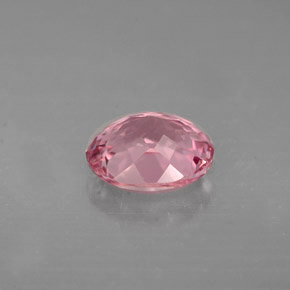 Tourmaline rose naturelle coupe ovale, 1,48 ct, VVS-VS