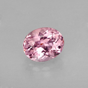Tourmaline rose naturelle coupe ovale, 1,06 ct, VVS-VS