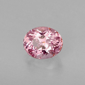 Tourmaline rose naturelle coupe ovale, 1,06 ct, VVS-VS