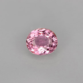 Tourmaline rose naturelle coupe ovale, 0,79 ct, VVS-VS