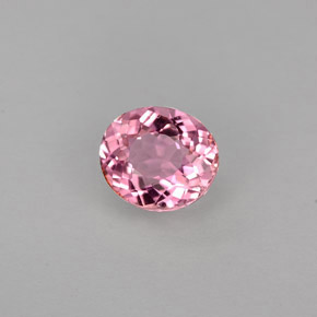 Tourmaline rose naturelle coupe ovale, 0,79 ct, VVS-VS