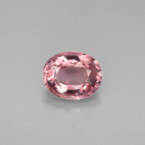 Tourmaline rose naturelle coupe ovale, 1,15 ct, VVS