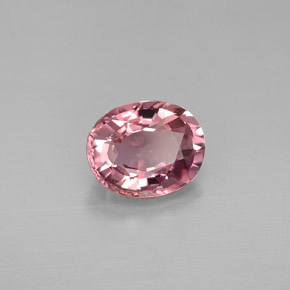 Tourmaline rose naturelle coupe ovale, 1,15 ct, VVS