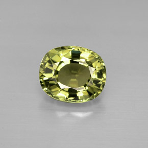 Tourmaline vert naturelle coupe ovale, 1,57 ct, VVS-VS