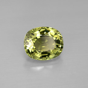 Tourmaline vert naturelle coupe ovale, 1,57 ct, VVS-VS