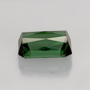 Tourmaline vert naturelle taille émeraude, 1,95 ct, VVS