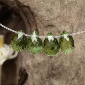 Achetez naturel 2,12ct vert tourmaline gems, briolette, en provenance mozambique chez gemselect. en stock, livraison internationale!