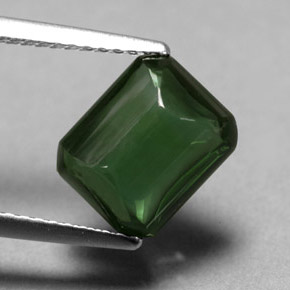 Tourmaline vert naturelle transparent, 2,96 ct, transparent / translucide