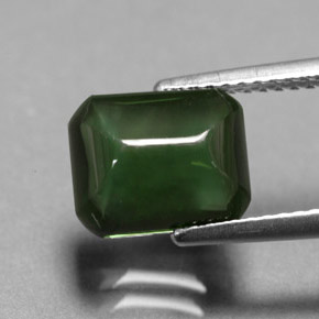 Tourmaline vert naturelle transparent, 2,96 ct, transparent / translucide