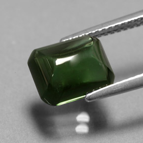 Tourmaline vert naturelle transparent, 2,96 ct, transparent / translucide