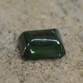 Tourmaline vert naturelle taille émeraude, 2,28 ct, translucide
