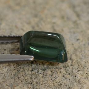 Tourmaline vert naturelle taille émeraude, 2,28 ct, translucide
