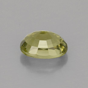Tourmaline vert naturelle coupe ovale, 0,99 ct, VVS
