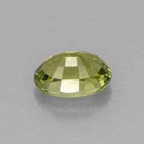 Tourmaline vert naturelle coupe ovale, 0,98 ct, VVS