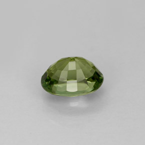 Tourmaline vert naturelle coupe ovale, 1,03 ct, VVS