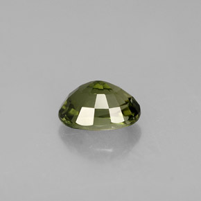 Tourmaline vert naturelle coupe ovale, 1,04 ct, VS