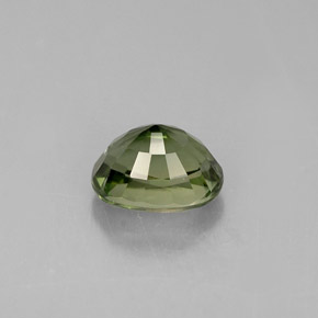 Tourmaline vert naturelle coupe ovale, 1,13 ct, VVS