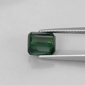 Tourmaline vert naturelle transparent, 2,57 ct, transparent / translucide