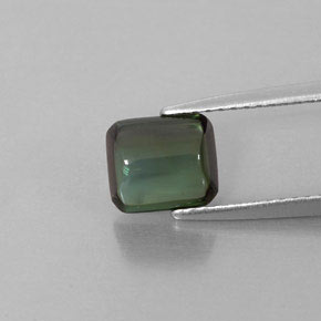 Tourmaline vert naturelle transparent, 1,66 ct, transparent / translucide