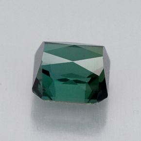 Tourmaline vert naturelle taille émeraude, 1,99 ct, VVS