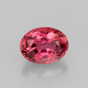 Tourmaline rose naturelle coupe ovale, 1,33 ct, VVS-VS