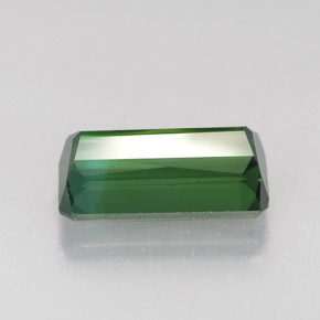 Tourmaline vert naturelle taille émeraude, 2,82 ct, VVS