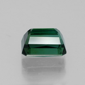 Tourmaline vert naturelle taille émeraude, 1,14 ct, VVS