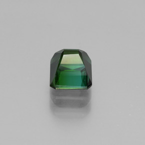 Tourmaline vert naturelle taille émeraude, 1,23 ct, VVS