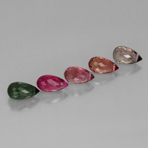 Achetez naturel ct multicolore tourmaline gems, briolette, en provenance mozambique chez gemselect. en stock, livraison internationale!